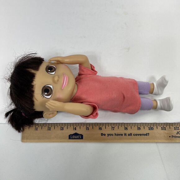 Vintage Monsters Inc Babblin Boo 11" Talking Doll Closed Mouth 2001 Tested Works - Picture 8 of 12